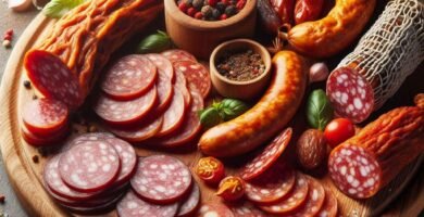 Un surtido de embutidos selectos ibéricos